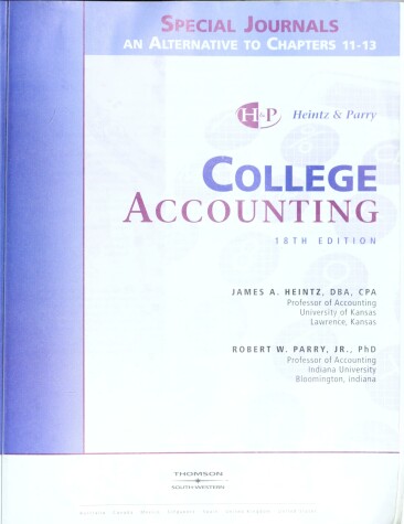 Book cover for Spec Jrnls, Alt Ch 11-13 Acct