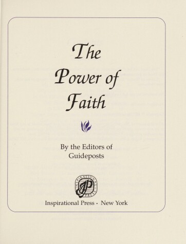 Book cover for The Power of Faith