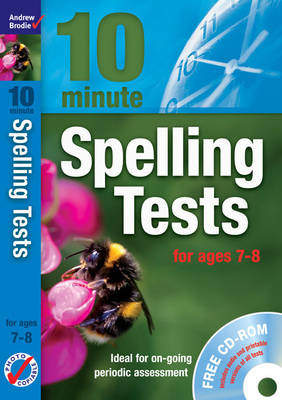 Book cover for Ten Minute Spelling Tests for Ages 7-8