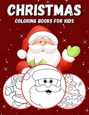 Book cover for Christmas coloring books for kids