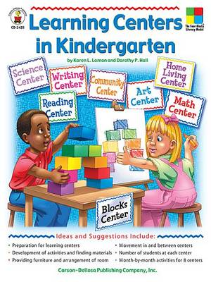 Book cover for Learning Centers in Kindergarten, Grade K