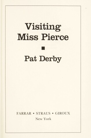 Cover of Visiting Miss Pierce