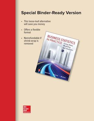 Book cover for Loose Leaf for Business Statistics in Practice