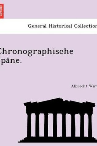 Cover of Chronographische Spa Ne.