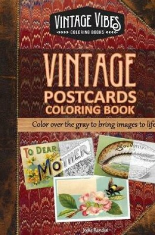 Cover of Vintage Postcards Coloring Book