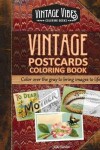 Book cover for Vintage Postcards Coloring Book