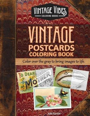 Cover of Vintage Postcards Coloring Book