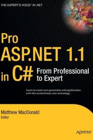 Cover of Pro ASP.NET 1.1 in C#