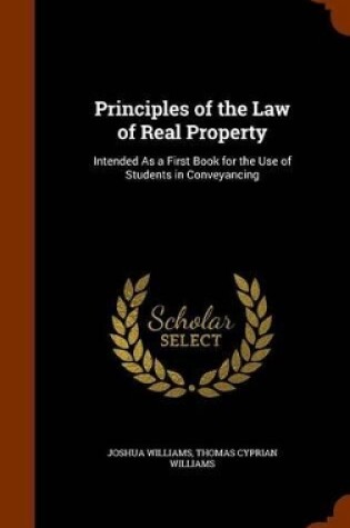 Cover of Principles of the Law of Real Property