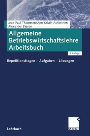 Cover of Allgemeine Betriebswirtschaftslehre Arbeitsbuch