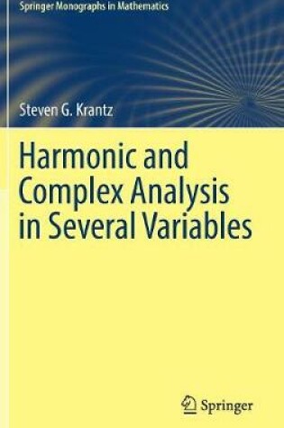 Cover of Harmonic and Complex Analysis in Several Variables