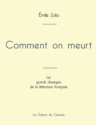 Book cover for Comment on meurt de �mile Zola (�dition grand format)