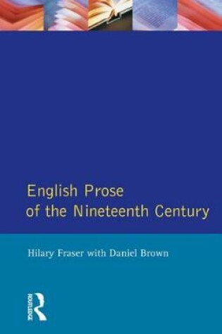Cover of English Prose of the Nineteenth Century
