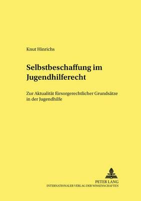 Cover of Selbstbeschaffung Im Jugendhilferecht