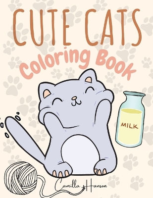 Book cover for Cute Cats Coloring Book