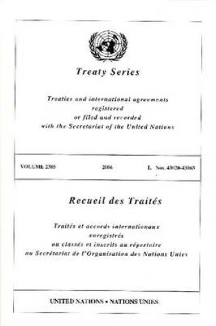 Cover of Treaty Series 2385 I