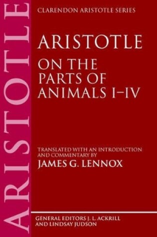 Cover of Aristotle: On the Parts of Animals