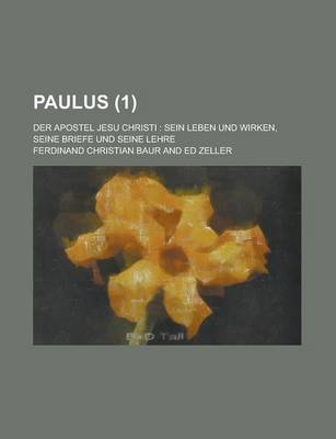 Book cover for Paulus; Der Apostel Jesu Christi