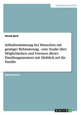 Book cover for Selbstbestimmung bei Menschen mit geistiger Behinderung