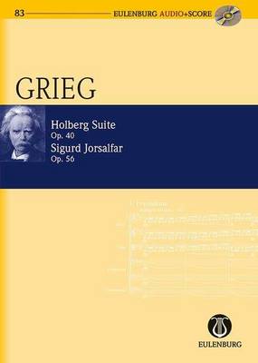 Book cover for Holberg Suite Op. 40 / Sigurd Jorsalfar Op. 56 + CD