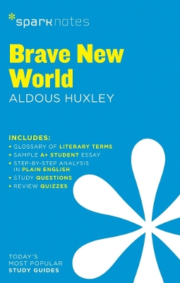 Book cover for Brave New World SparkNotes Literature Guide