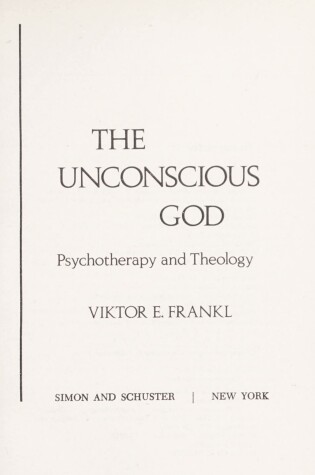 Cover of Unconscious God