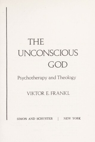 Book cover for Unconscious God