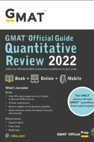 Cover of GMAT Official Guide Quantitative Review 2022 – Book + Online Question Bank, 1ed