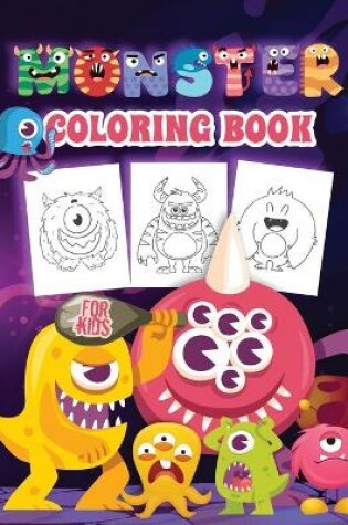 Cover of Monster Coloring Book For Kids