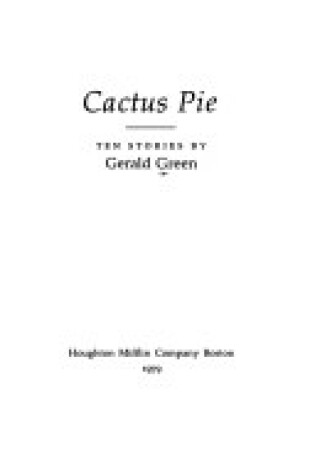 Cover of Cactus Pie