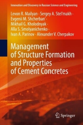 Cover of Management of Structure Formation and Properties of Cement Concretes