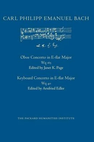 Cover of Concerto in E-flat Major, Wq 165 and Wq 40