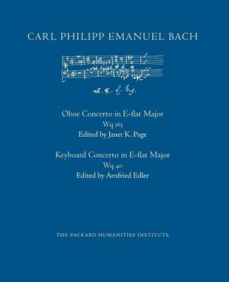 Book cover for Concerto in E-flat Major, Wq 165 and Wq 40