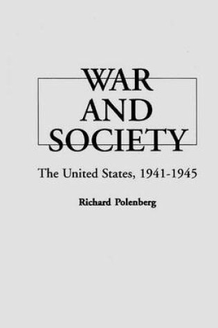 Cover of War and Society