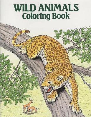 Book cover for Wild Animals Coloring Book