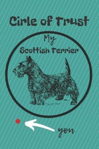 Cover of Circle of Trust My Scottish Terrier Blank Lined Notebook Journal