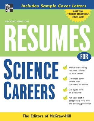 Cover of Resumes for Science Careers