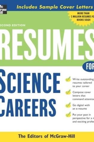 Cover of Resumes for Science Careers