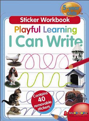 Book cover for Sticker Workbook: I Can Write