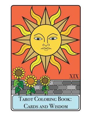 Cover of Tarot Coloring Book - Cards and Wisdom