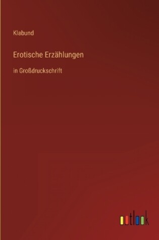 Cover of Erotische Erzählungen