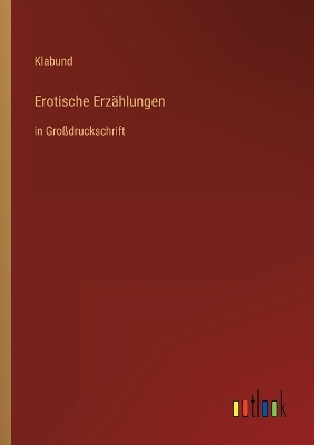 Book cover for Erotische Erzählungen