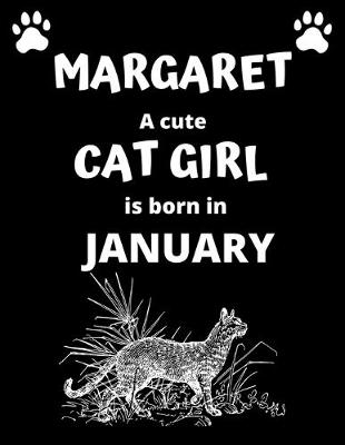 Book cover for MARGARET a cute cat girl is born in January