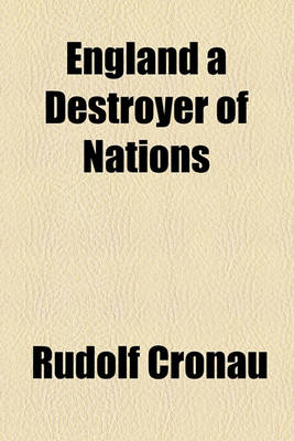 Book cover for England a Destroyer of Nations