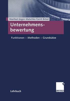 Book cover for Unternehmensbewertung