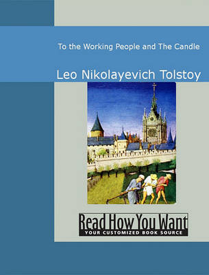 Book cover for To the Working People and the Candle