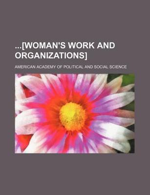 Book cover for [Woman's Work and Organizations] Volume 28, No. 2