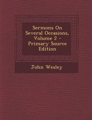 Book cover for Sermons on Several Occasions, Volume 2 - Primary Source Edition