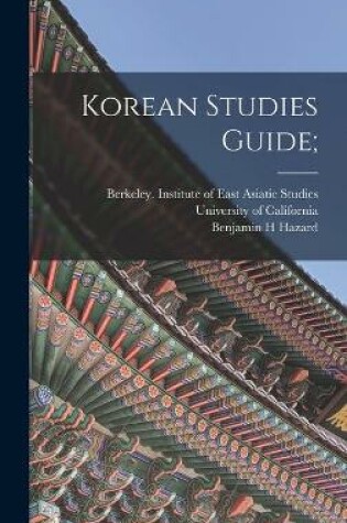 Cover of Korean Studies Guide;