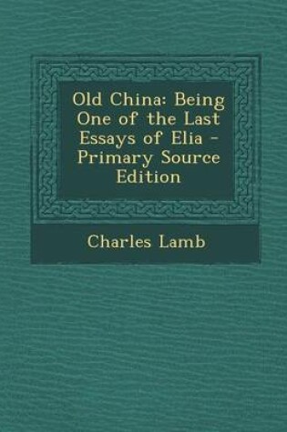 Cover of Old China
